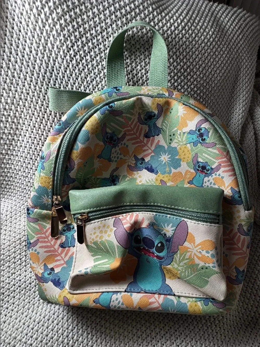 Kids Tropical Stitch Mini Backpack - Green